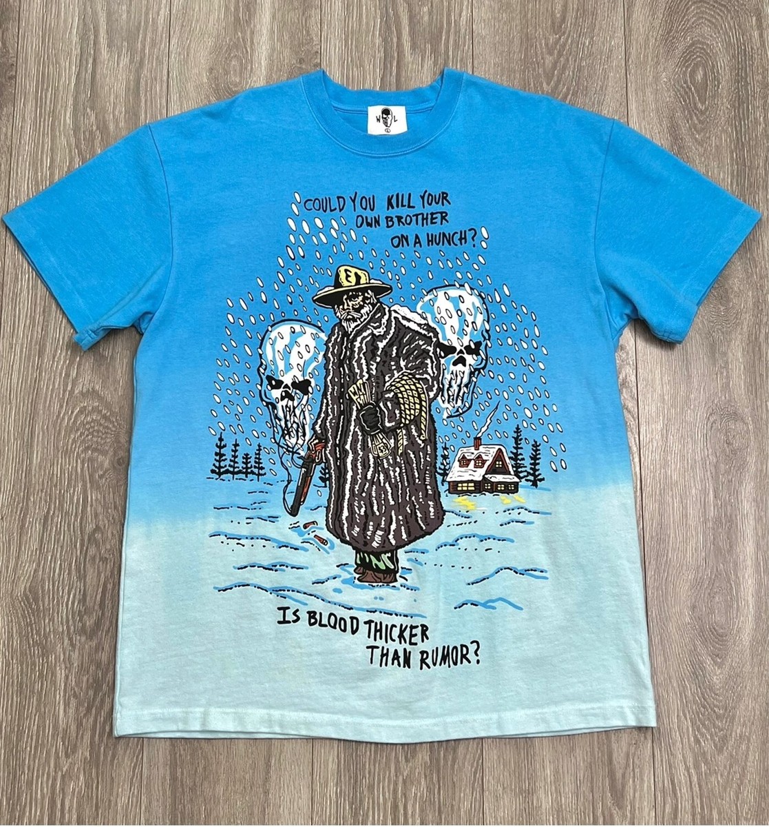 Warren Lotas Western Pulp BLUE The Mistake Shirt Blood Thicker