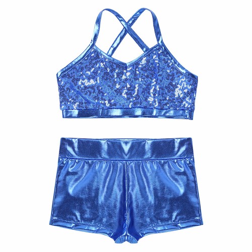 Kids Girls 2PCS Scales Print Tankini Outfits Ballet Dance Sports Bathing Suit - Picture 89 of 101