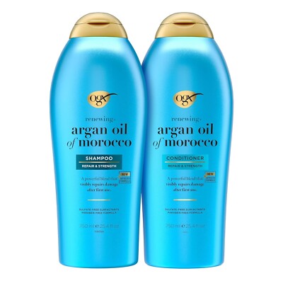 OGX Renewing + Argan Oil of Morocco Shampoo & Conditioner 25.4 Fl Oz 2 count