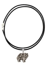 Chow Chow - Dog necklace, silver-plated pendant for the dog lover, subtle jewell