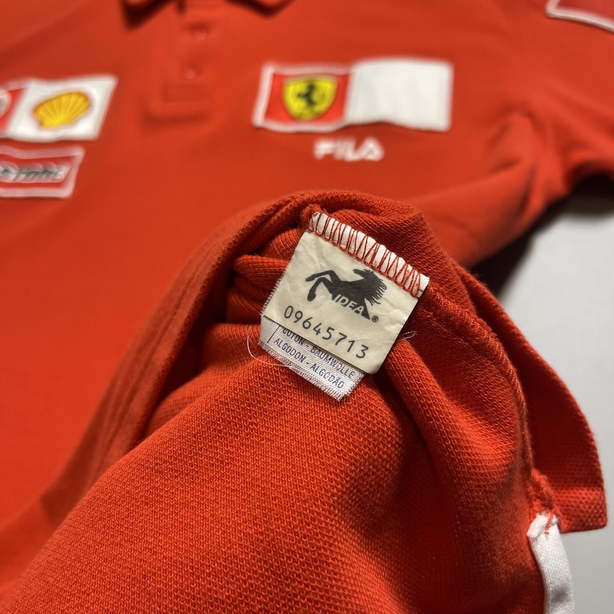 FILA x FERRARI FORMULA 1 VINTAGE TEAM RED POLO 2003 SIZE “XL” | eBay