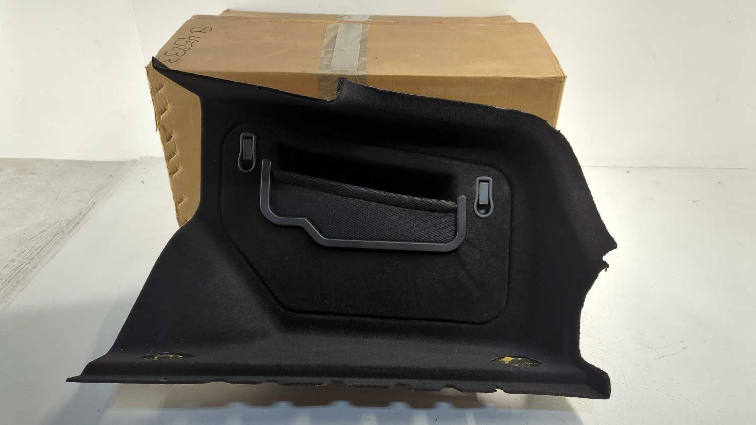 New OEM Maserati Trunk Side Compartment Trim 2003-2013 Quattroporte Black Carpet