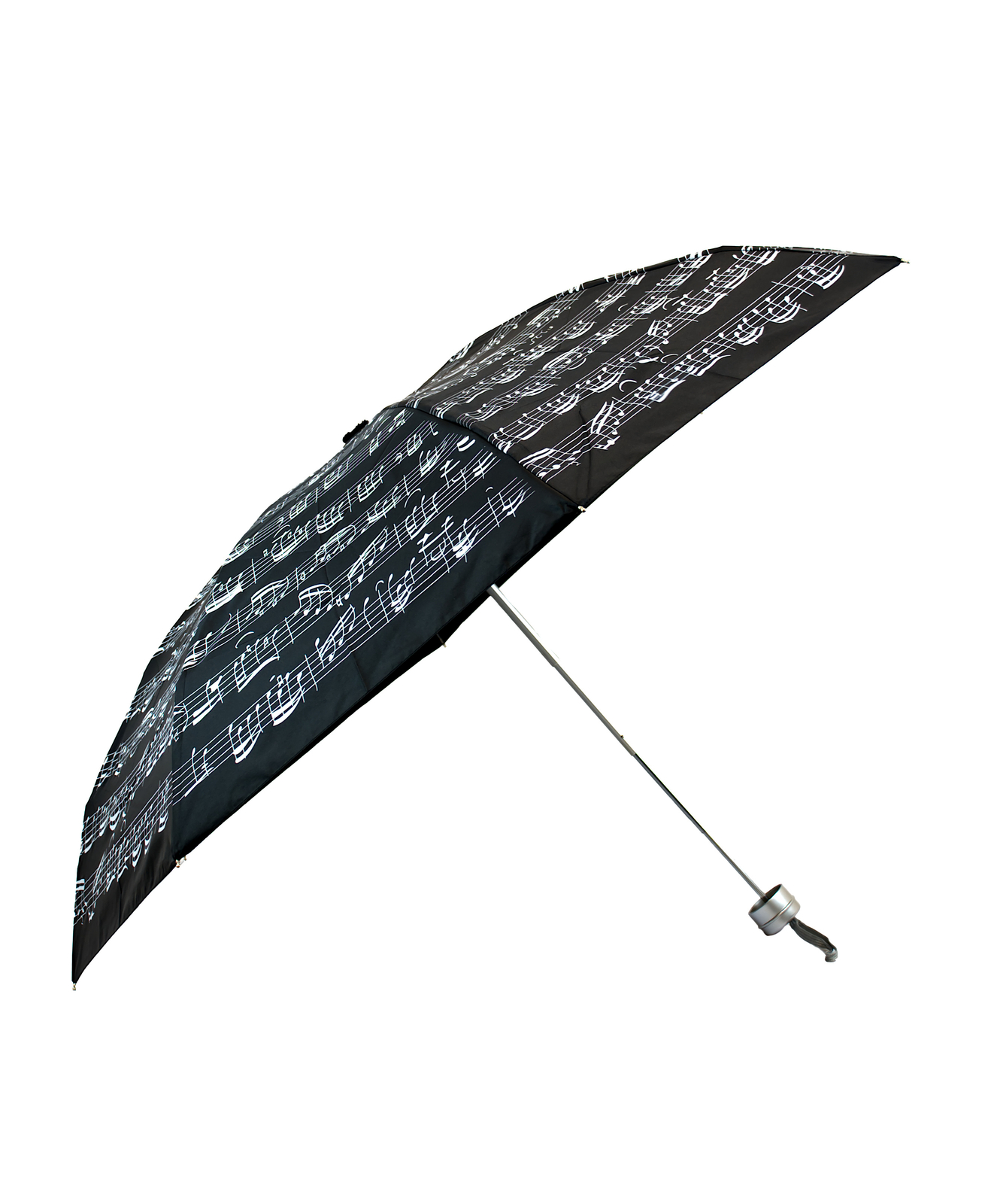 Paraguas Pequeño, Negro Con Notas