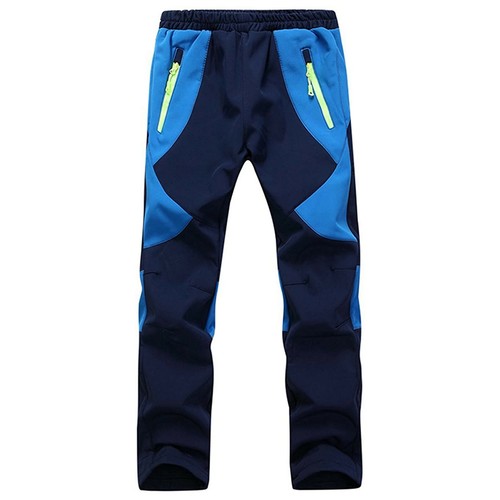 Child Kids Boys&Girls Windproof Outdoor Trouser Fleece Lined Ski Hiking Trousers - Picture 6 of 28
