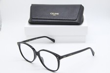 NEW CELINE CL 50042I 001 BLACK AUTHENTIC EYEGLASSES W/CASE 57-17