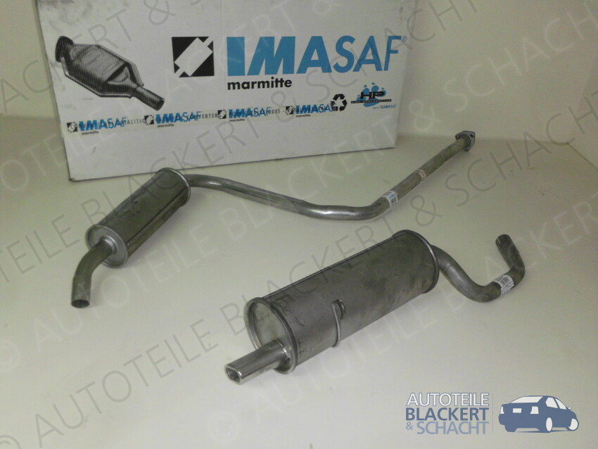 Imasaf Auspuffset Ab Kat FüR Fiat Ritmo Ii 75 I.E 4/1987-1988|Mitteltopf+Endtopf-image