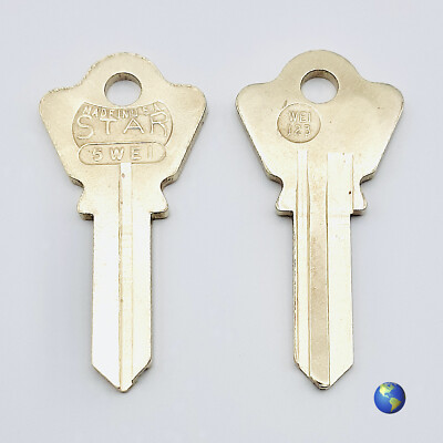 5WE1 (WE1) Key Blanks for Door Locks by Acorn, Vim Car, and Welch (3 Keys)