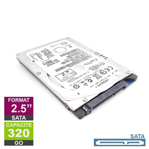 Lot De 4 Disques Durs Portables Hitachi 2.5" SATA III 7200RPM - 500 Et 320 Go