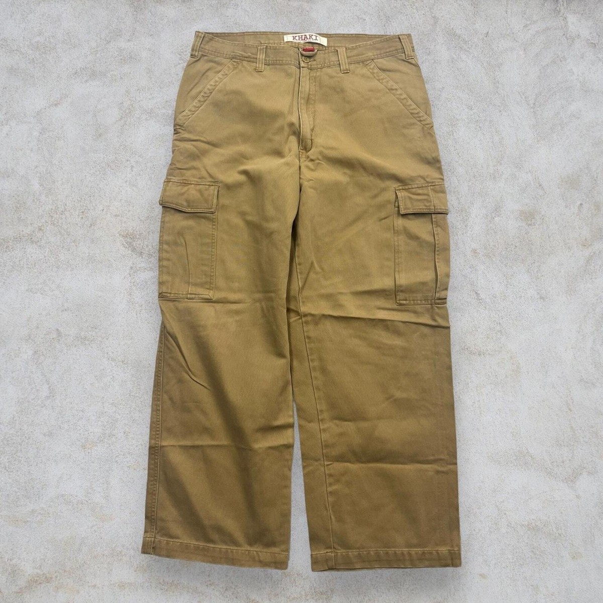 VINTAGE Y2K SONOMA BAGGY TAN KHAKI PANTS CARGO UTILITY STYLE