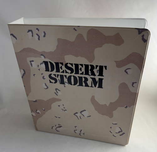 BINDER SALE: ALBUM FOR DESERT STORM COLLECTOR CARDS by ENOR CORP 1991