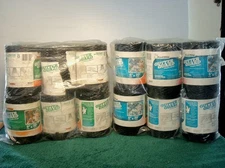 12 ROLLS~KING FROST~GUTTER GUARD~BLACK PLASTIC MESH~6" X 20'~VX6206~NEW