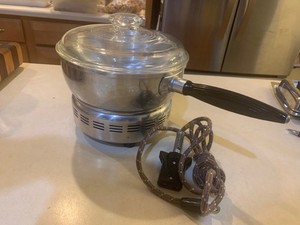 Vintage West Bend Aluminum Electric Kettle Style Oil Popcorn Popper 3285E Works