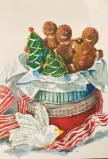 Odd Balls Vintage - Christmas Folded Note Cards - Cookie Time - 10 Pack