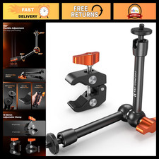 9.8" Magic Arm Clamp Kit with 1/4"  3/8" Thread Screw for Photography  Video