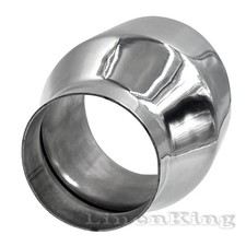 Inlet 2.5 Outlet 4 5 Long Stainless Steel Duo Layer Angle Cut 25 Exhaust Tip Inlet 2.5 Outlet 4 5 Long Stainless Steel Duo Layer Angle Cut 25 Exhaust Tip