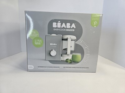 BEABA Babycook Solo 4-in-1 Baby Food Maker Steamer Blender Gray 