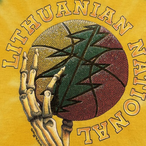 Camisa De Colección Lituania Tie Dye Para Hombres XL NBA Baloncesto Grateful Dead Años 90 Olímpico - Imagen 15 de 19