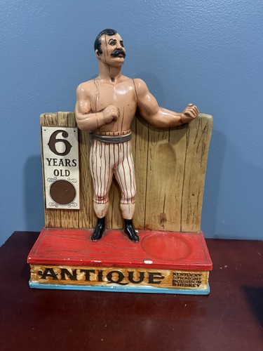 FOUR ROSES ANTIQUE BOURBON WHISKEY STORE PROMO DISPLAY CHALK WARE BOXER