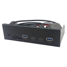 2X(USB Front Panel for PC 2 X USB 3.2 GEN1 5Gbps + 2 X TYPE-C Hub + 3.5mm6659