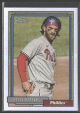 2021 Topps Update #TC92-35 Bryce Harper 1992 Topps Redux Chrome