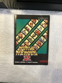 Authentic World Heroes 2 - Neo Geo AES US Version, Tested, Please Read!
