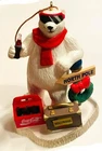 Vintage Coca Cola 1996 Polar Bear (Coke Bear) Coll. Ornament ~ FREE SHIPPING!