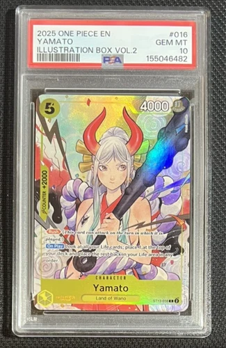 One Piece Yamato (Illustration Box Vol.2) ST13-016 -PSA 10 GEM MINT Bandai