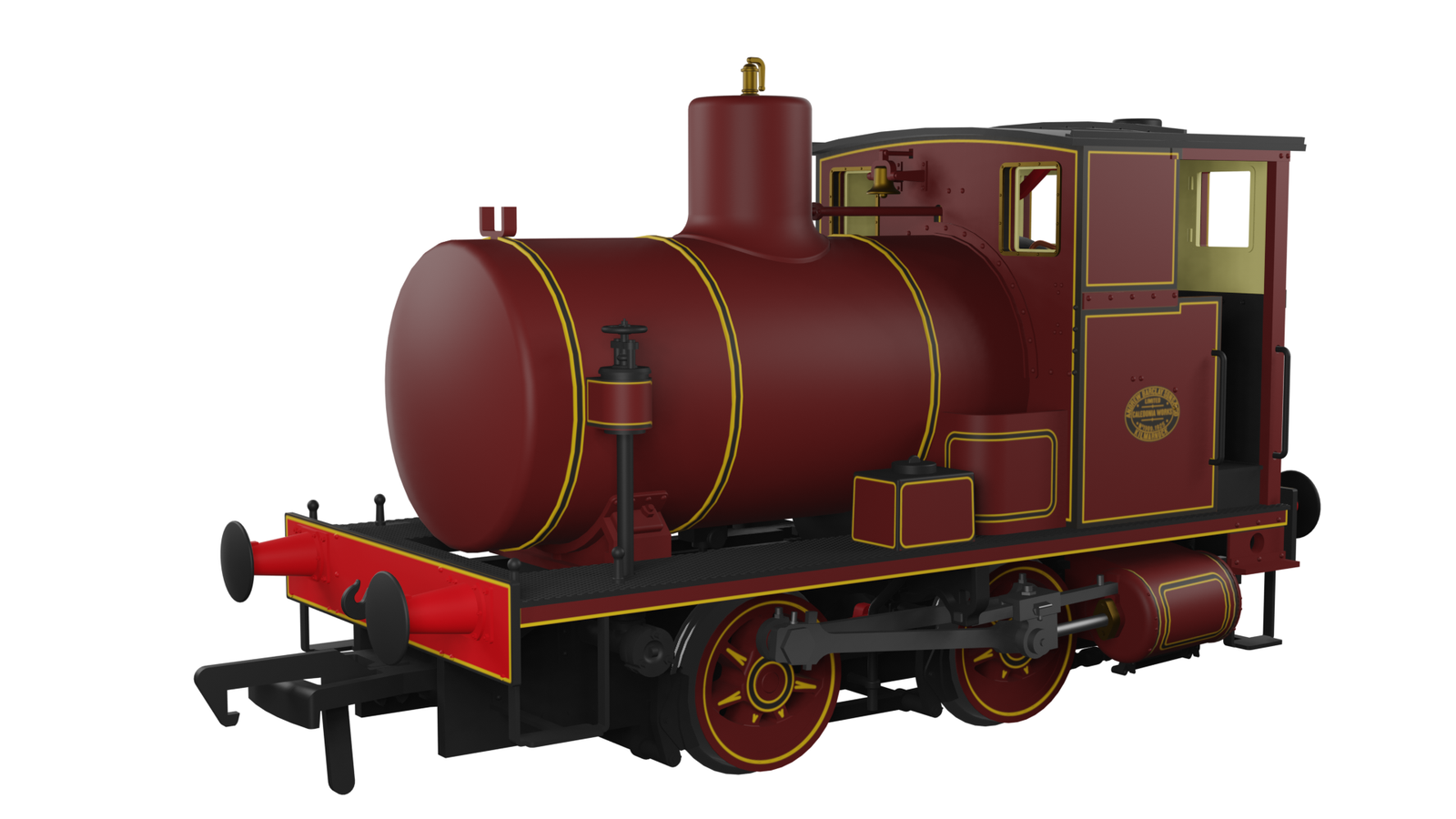 Rapido Trains 965510 OO Gauge Andrew Barclay Fireless 0-4-0 – Lined Maroon (DCC