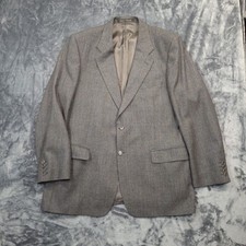 Vtg Marks  Spencer St Michael Mens 42L Blazer Olive Merino Wool 2 Btn UK Made