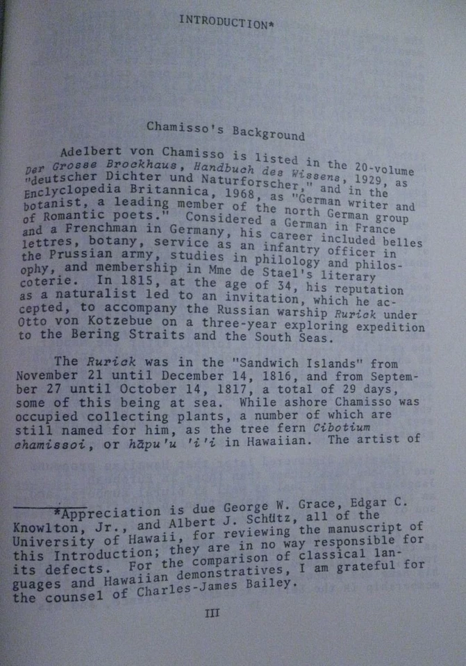 UBER DIE HAWAIISCHE SPRACHE by Adelbert von Chamisso 1857 - 1969 Facsimile Ed. - Image 4 of 4