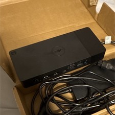 Dell 04JXDM USB-C Docking Station w/ Power Adapter HDMI DP RJ-45 Black
