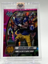 Topps 1st 2024 Bowman Chrome Jeremiyah Love #100 Pink Lava Refractor🔥🔥🔥