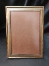 Vintage Ornate Gold Metal Photo Frame 5" X 7" Easel