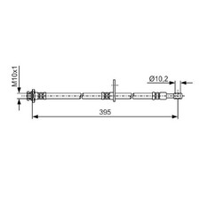 2x Bremsschlauch vorne für Suzuki S-Cross SX4 JY Vitara LY | 23826737