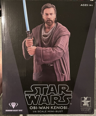 Gentle Giant Star Wars Obi-Wan Kenobi 1/6 Mini Bust 263/1000 Box Wear