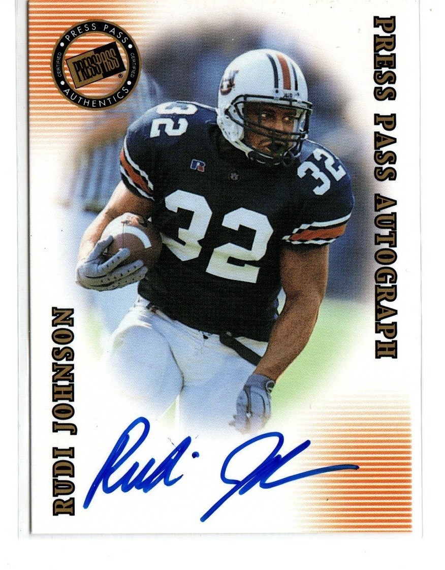 Rudi Johnson Press Pass Se Autographs # Autographs