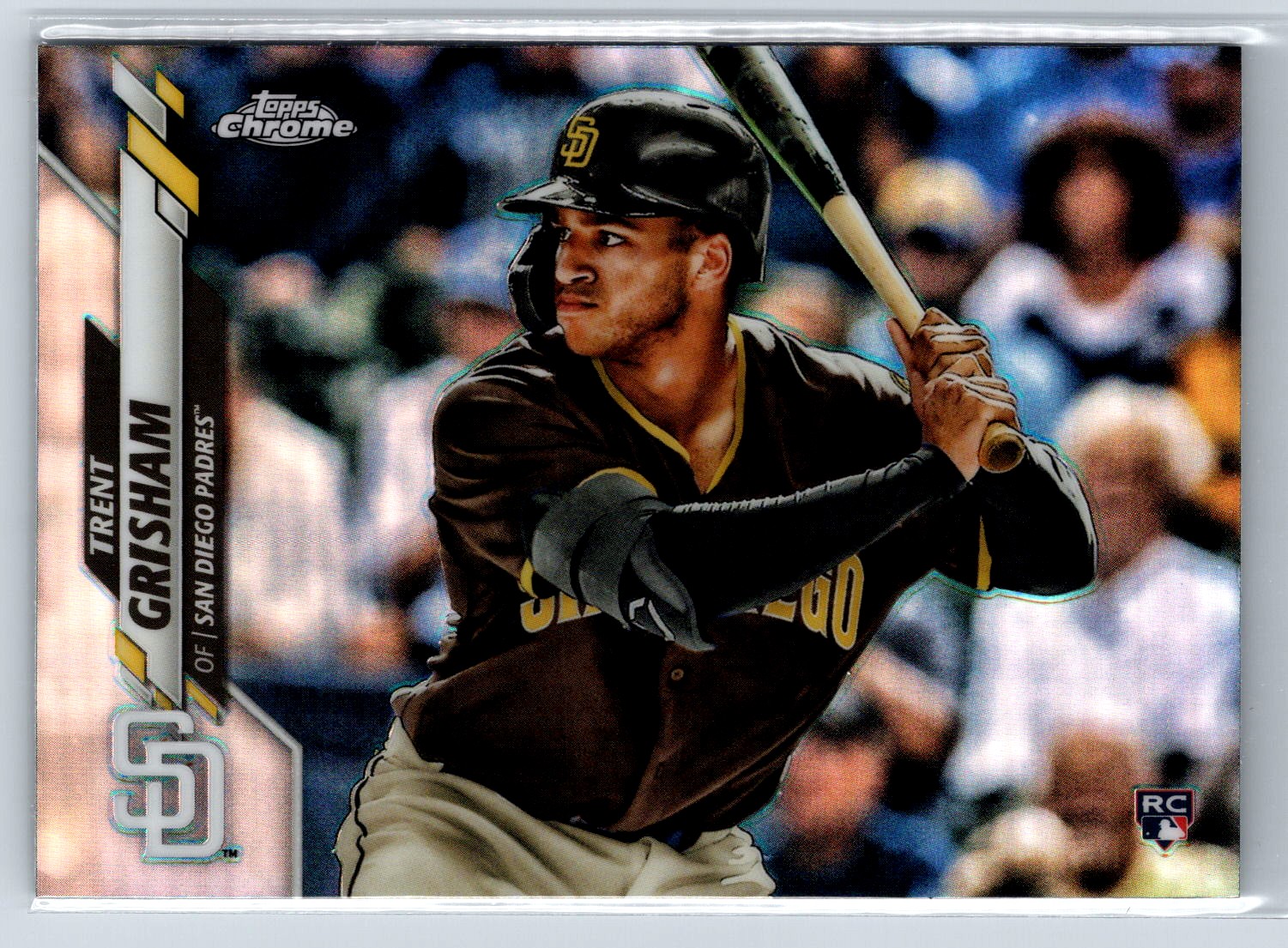 Trent Grisham Rookie 2020 Topps Chrome #101 Refractor