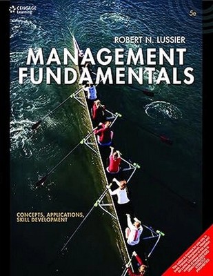 Management Fundamentals Concepts, Applications by Lussier 5ED -9788131518267