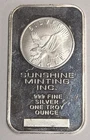 1 oz .999 Fine Silver Bar ~ Sunshine Minting Inc / Silver Eagle Bar