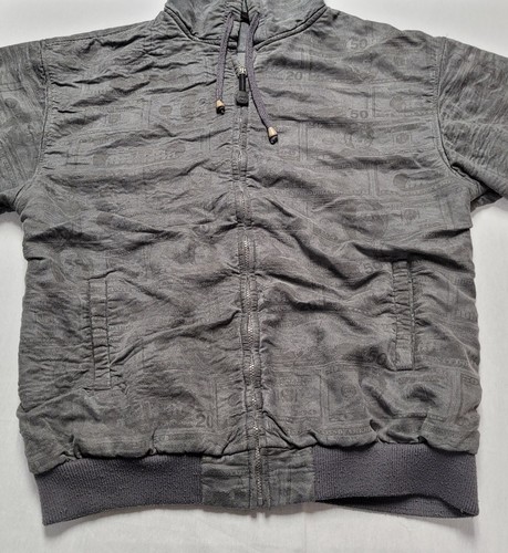 PWT Classic Money Print Gray Hoodie Sweatshirt Men's Size 3XL - Picture 2 of 10