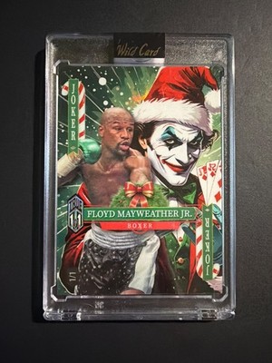 Floyd Mayweather Jr. True 1/1 Santa Joker From Holiday Joker Pack Wild Card