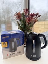 Russell Hobbs Textures 1.7L Cordless Kettle 21271 Fast Boil 3KW Black