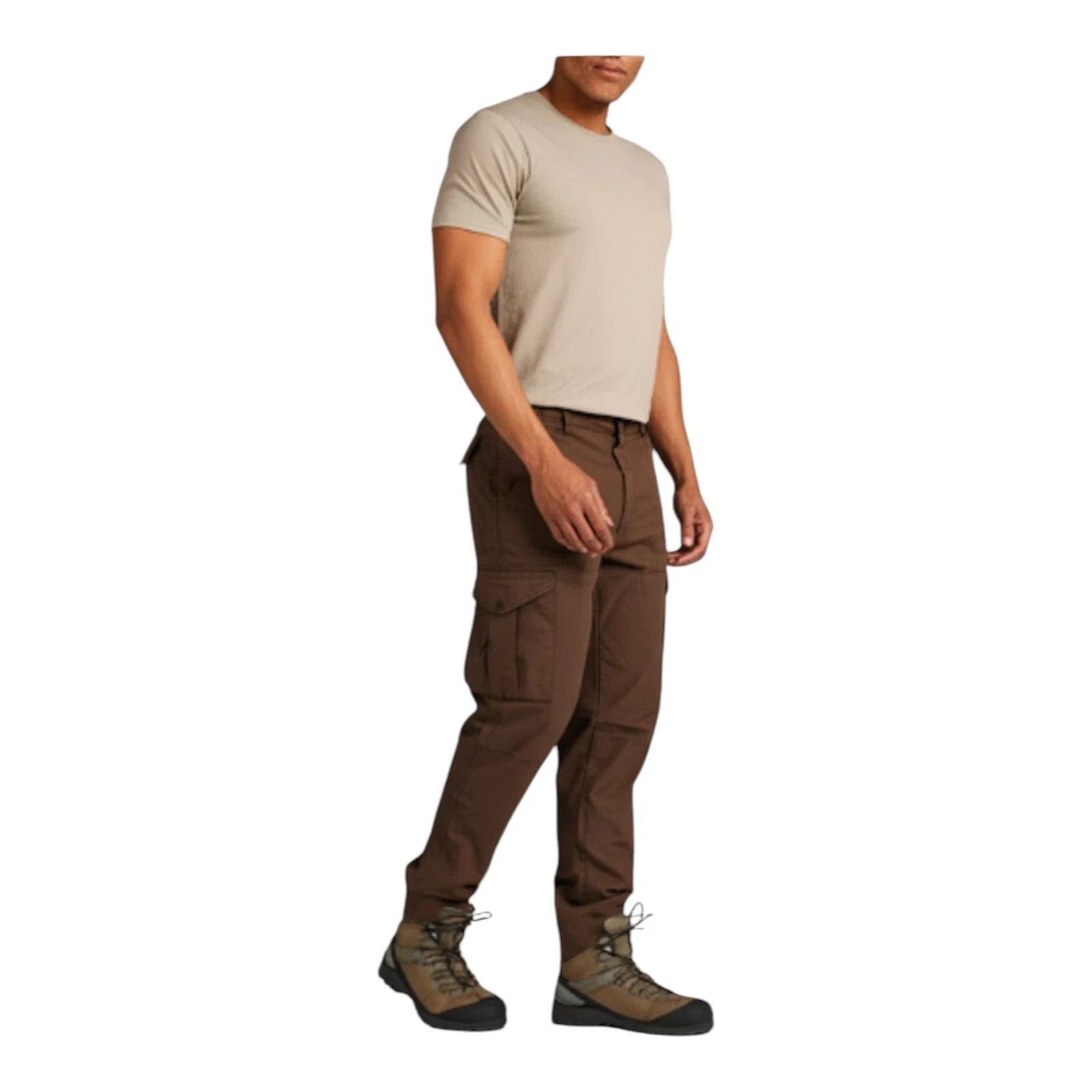 Jordan Craig Xavier OG pantaloni cargo conici marrone scuro taglia 44X34