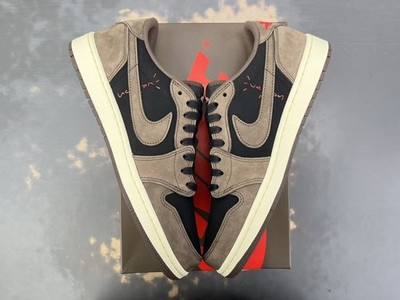 Jordan 1 Retro Low OG SP Travis Scott Mocha Men's - CQ4277-001 SIZE 9 US