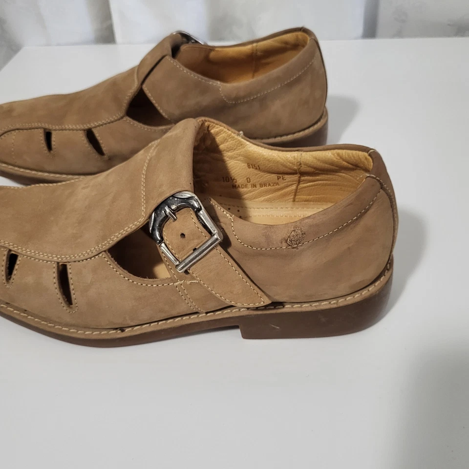 Sandro Moscoloni Vineyard Para hombres Gamuza Cuero Pescador Zapatos Sandalias Talla 10.5 D  Foto 3 de 4