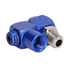 Aluminium 1/4" Inch NPT 360 Degree Swivel Air Hose Connector Pressure Adapter