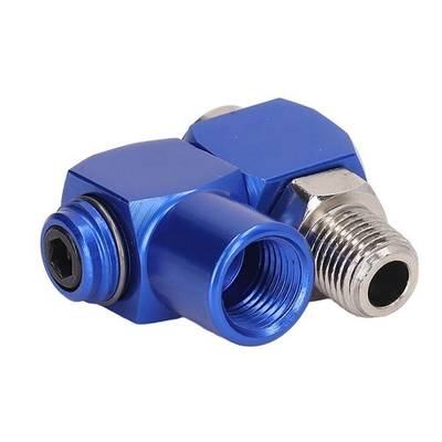 #ad #ad Aluminium 1 4quot; Inch NPT 360 Degree Swivel Air Hose Connector Pressure Adapter $11.14