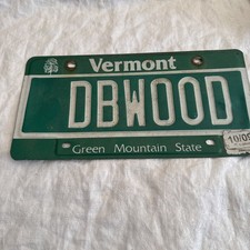 Vermont  vanity license plate