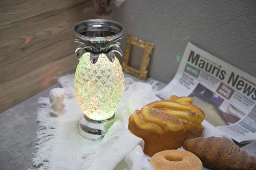 Battery/USB Operated Color-Changing Pineapple LED Lamp - Fun Home Accent - Picture 9 of 11