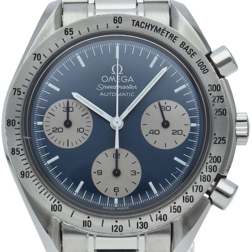Omega Speedmaster Automatic 3510.82 Stainless Steel 39mm Blue ...
